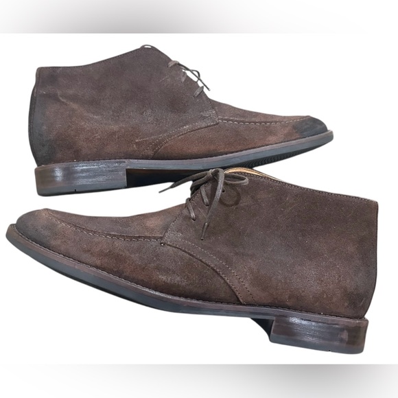 Johnston and Murphy high top suede shoes size 10M B4 - Picture 6 of 7